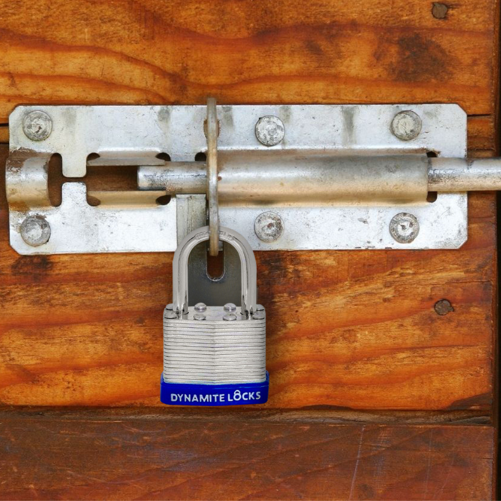 Pack 96 Laminated Steel Locks Keyed-Alike Padlocks 40mm Short Shackle w/ 1.25” Shackle, Hardened Steel Case, Brass Cylinder for Hasp Latch, Sheds, Fences, Storage Locker, School, Gym