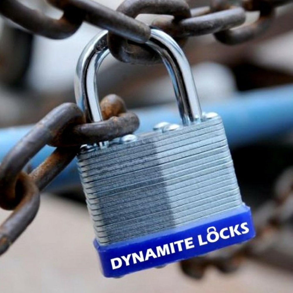 Pack 96 Laminated Steel Locks Keyed-Alike Padlocks 40mm Short Shackle w/ 1.25” Shackle, Hardened Steel Case, Brass Cylinder for Hasp Latch, Sheds, Fences, Storage Locker, School, Gym