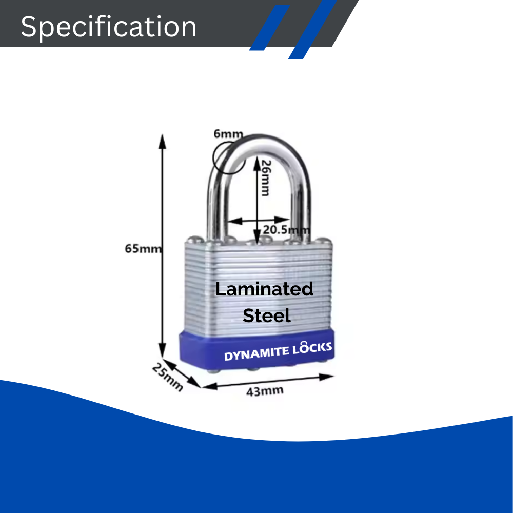 Pack 96 Laminated Steel Locks Keyed-Alike Padlocks 40mm Short Shackle w/ 1.25” Shackle, Hardened Steel Case, Brass Cylinder for Hasp Latch, Sheds, Fences, Storage Locker, School, Gym