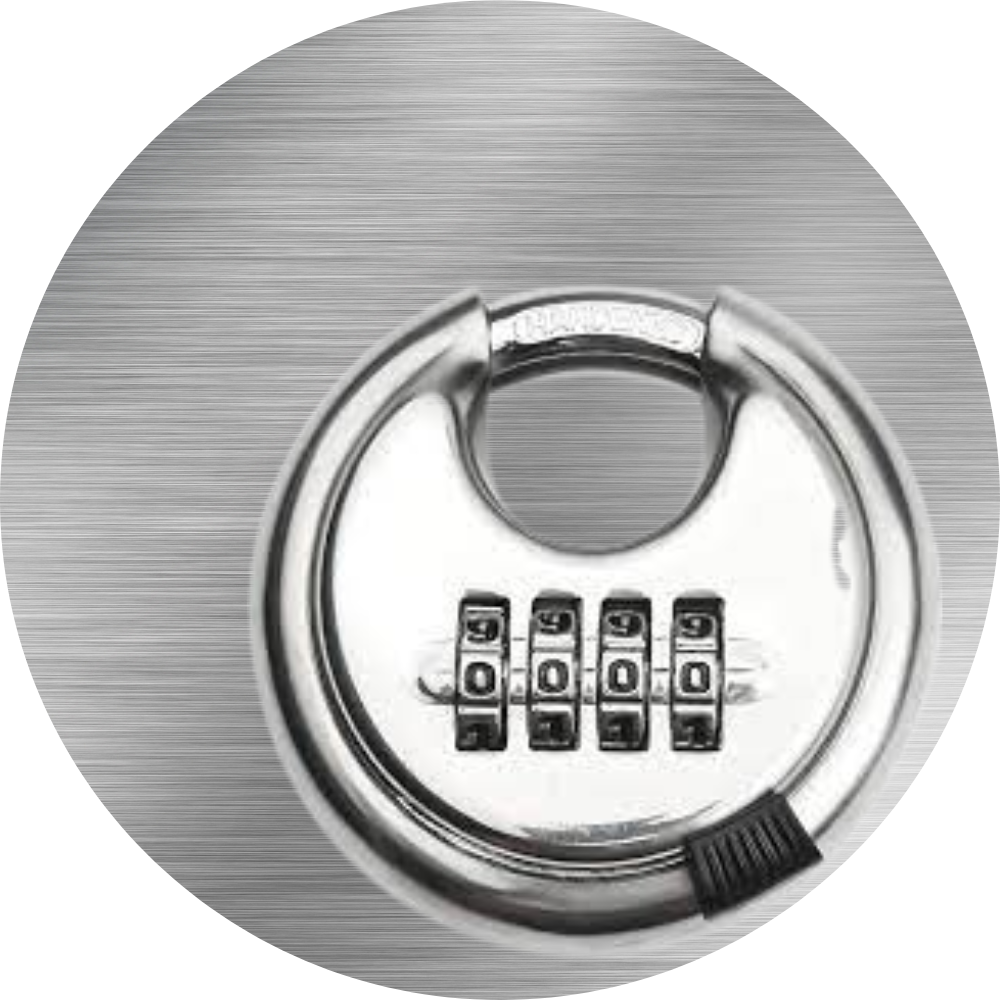 *Discus Stainless Steel Combination Locks