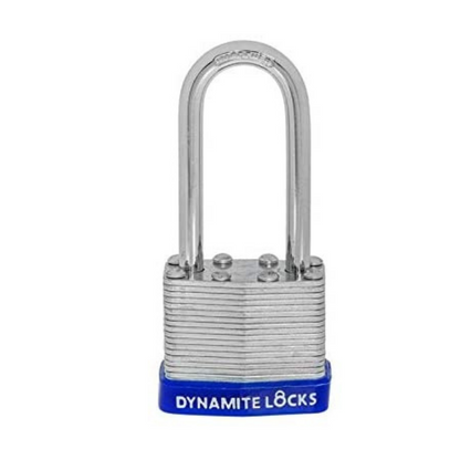 Pack of 72 Dynamite padlocks keyed alike 45mm or 1-3/4 in. Laminated Padlocks Set with Same Keys, Commercial Grade, Padlocks Keyed Alike with Hardened Steel Long Shackle