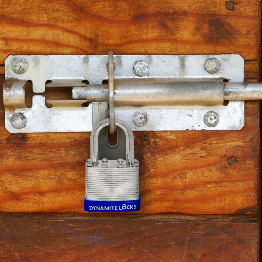 Pack 192 Laminated Steel Locks 40mm Keyed-Alike Padlocks w/ 1.25” Shackle, Hardened Steel Case, Brass Cylinder for Hasp Latch, Sheds, Fences, Storage Locker, School, Gym