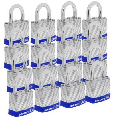 Pack of 1000 Dynamite Locks Padlocks with same keys, 50mm Laminated Steel Padlock Short Shackle Hardened Steel Shackle, Commercial Grade Keyed Alike 2-Inch, 50mm Padlocks Keyed Alike Heavy Duty Padlocks Set