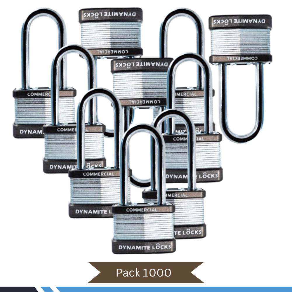 Lot of 96 Dynamite Lock Commercial Grade Premium quality Heavy Duty Padlocks with Keys All the Same keys Keyed Alike 1-3/4” Body Width, 45mm Long Hardened Steel Shackle All The Same Keys (Copy)