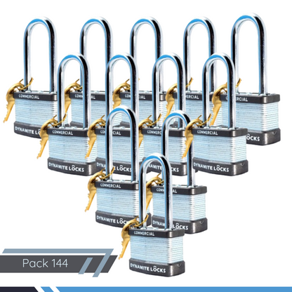 Lot of 96 Dynamite Lock Commercial Grade Premium quality Heavy Duty Padlocks with Keys All the Same keys Keyed Alike 1-3/4” Body Width, 45mm Long Hardened Steel Shackle All The Same Keys (Copy)