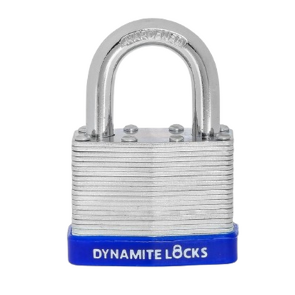 Pack of 288, Dynamite Locks Padlocks with same keys, 50mm Heavy Duty Laminated Steel Padlock Short Shackle Hardened Steel Shackle, Commercial Grade Keyed Alike 2-Inch, 50mm Padlocks Keyed Alike Set