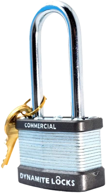 Lot of 12 Dynamite Lock Commercial Grade Premium quality Heavy Duty Padlocks with Keys All the Same keys Keyed Alike 1-3/4” Body Width, 45mm Long Hardened Steel Shackle All The Same Keys