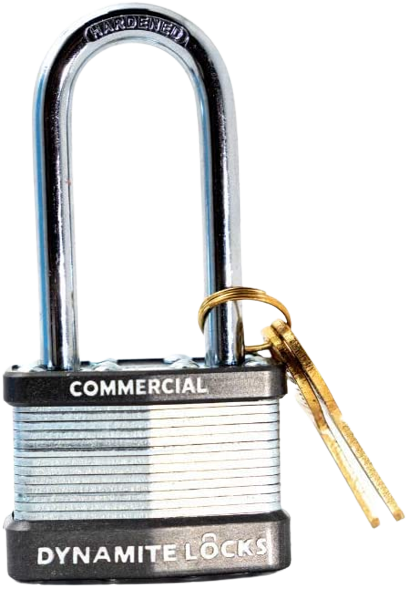 Lot of 12 Dynamite Lock Commercial Grade Premium quality Heavy Duty Padlocks with Keys All the Same keys Keyed Alike 1-3/4” Body Width, 45mm Long Hardened Steel Shackle All The Same Keys