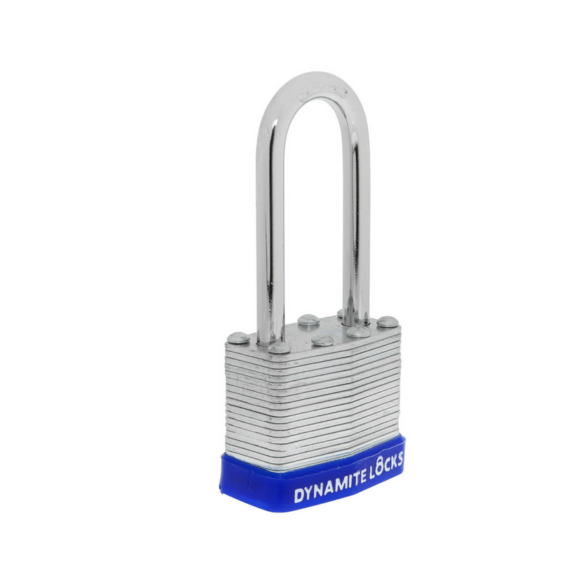 Pack of 96 Dynamite padlocks keyed alike 45mm or 1-3/4 in. Laminated Padlocks Set with Same Keys, Commercial Grade, Padlocks Keyed Alike with Hardened Steel Long Shackle