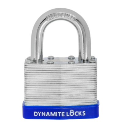 Pack of 48, Dynamite Padlocks keyed Alike 45mm body width Laminated Steel Padlock 1-3/4” Keyed Alike Short Shackle Commercial Grade Security Padlocks Outdoor Keyed Alike All The Same Key