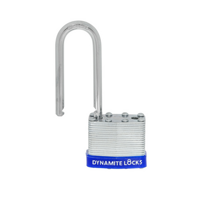 Pack of 48 Units, Dynamite Lock Premium Padlock Set Keyed Alike Laminated Steel 40MM Body Width 40mm with Long Shackle 2.5” Commercial Grade High...